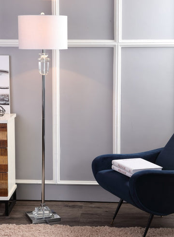 Aria 63" Crystal/Metal LED Floor Lamp - JONATHAN Y
